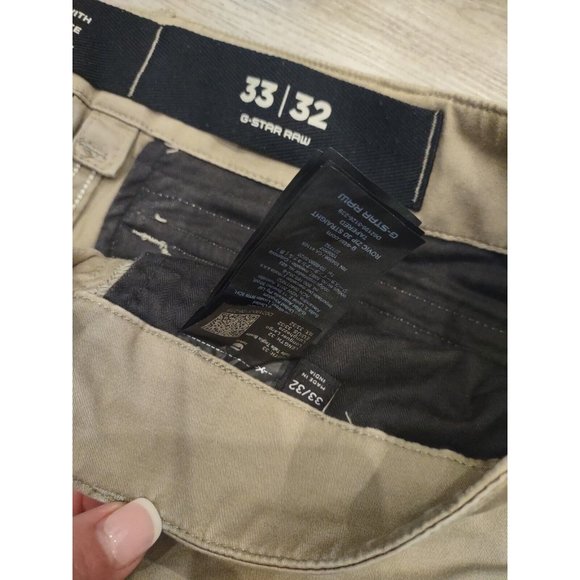 G-Star Raw Men's Rovic Zip 3D Straight Tapered Fit Cargo Pants Dune 33 W x 32 L - Picture 4 of 7